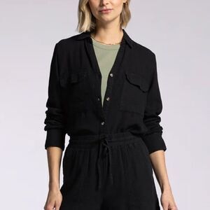 THREAD AND SUPPLY - FARRAH SHIRT in Black